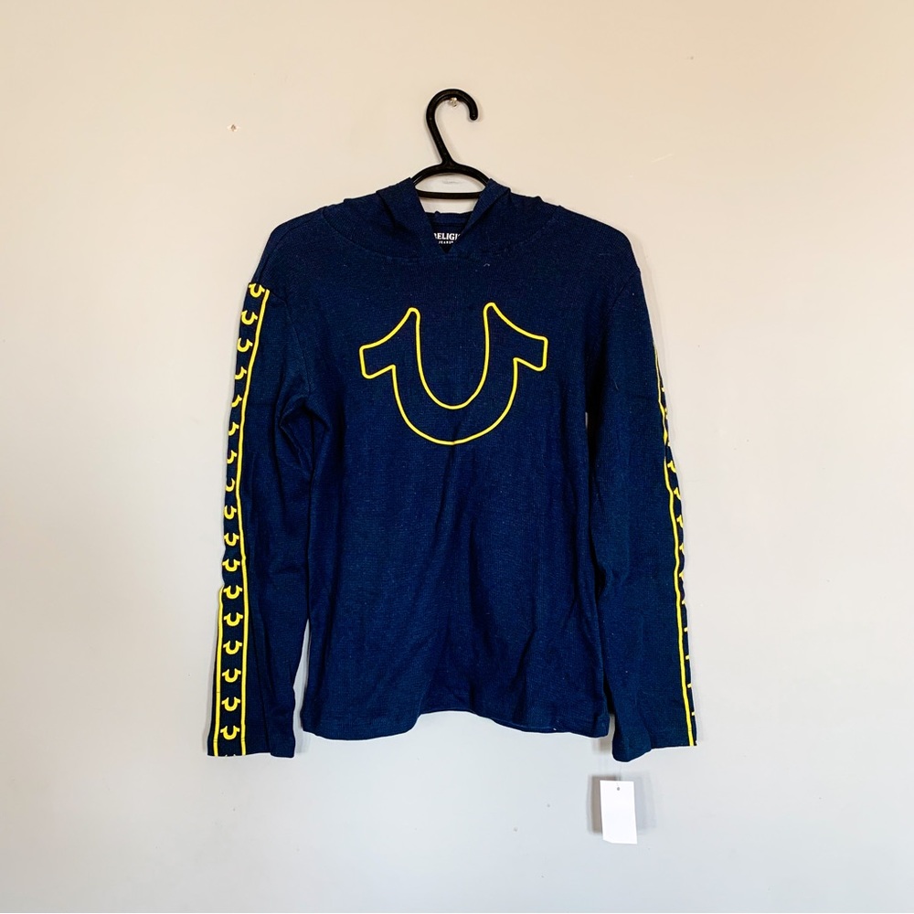 True Religion • Hooded Long Sleeved Tee